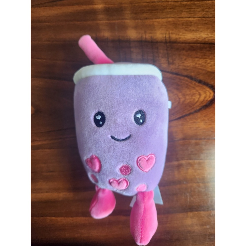 2025 PURPLE & PINK BOBA Plush 8" Stuffed Animal Valentines Day Love